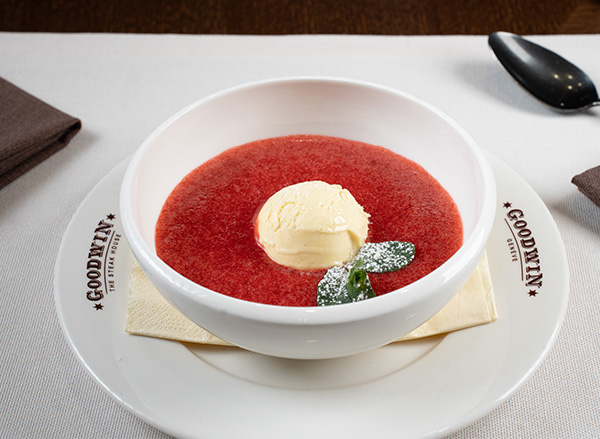 Raspberry soup